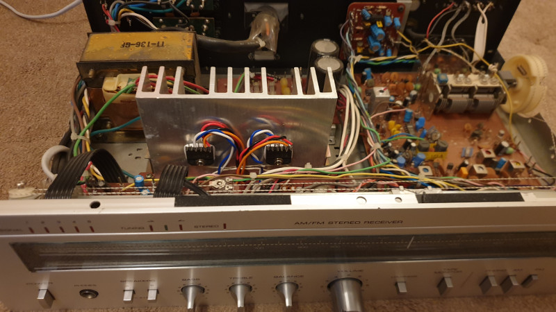 (photo of amplifier repair)