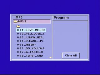 MP3 folder screen capture