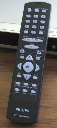 (Picture of the remote control unit.)