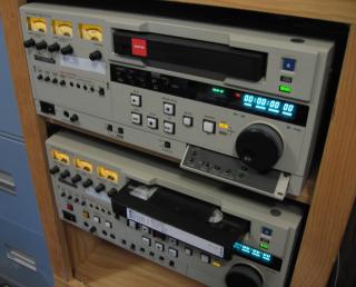 Equipment - Panasonic edit suite with AG-7650 player, AG-7750 recorder